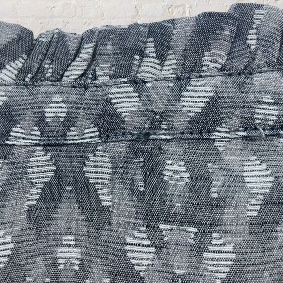 Fred David Ikat Peasant Blouse 2X – Gray Boho Tunic Balloon Sleeve Top - Picture 10 of 16